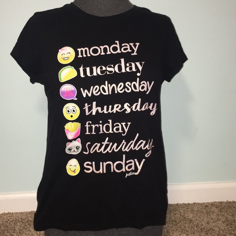 days of the week shirt
